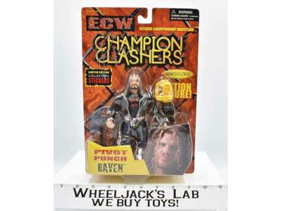 Raven AUTOGRAPHED ECW Champion Clashers MOSC 2000 Toymakers Action Figure
