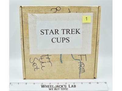 Scotty Chekov Spock McCoy #1 Star Trek Coffee Mugs 4CT 1983 Hamilton Collection