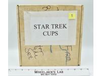 Scotty Chekov Spock McCoy #1 Star Trek Coffee Mugs 4CT 1983 Hamilton Collection