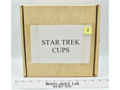 Kirk Sulu Uhura Scotty #2 Star Trek Coffee Mugs 4CT 1983 Hamilton Collection