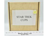 Kirk Sulu Uhura Scotty #2 Star Trek Coffee Mugs 4CT 1983 Hamilton Collection