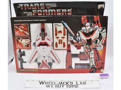 Jetfire WHITE NICE FIGURE 100% Complete W/ Box 1985 G1 Transformers Hasbro