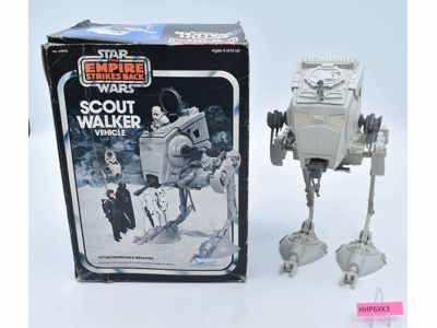 Scout Walker AT-ST 100% Complete W/Box Star Wars Return of the Jedi 1980 Kenner