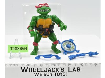 Breakfightin' Raphael 100% Complete TMNT 1989 Playmates Vintage Action Figure