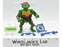 Breakfightin' Raphael 100% Complete TMNT 1989 Playmates Vintage Action Figure