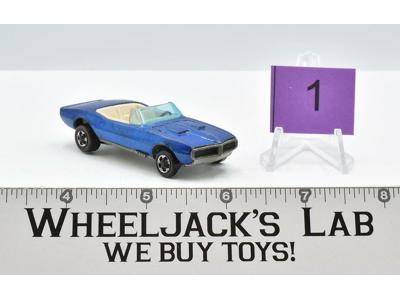Custom Firebird #1 Blue 1968 Hot Wheels Mattel Vintage Redline RL