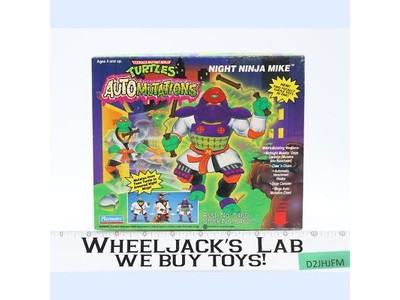 Night Ninja Mike TMNT Auto Mutation 1993 Playmates Action Figure NEW MISB SEALED