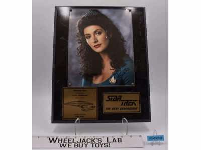 Counselor Troi Star Trek Next Gen Marina Sirtis AUTOGRAPHED Plaque 634/2500
