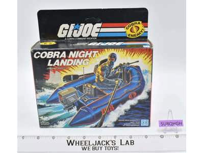 Cobra Night Landing Vehicle 100% Complete W/Box GI Joe 1985 Action Figure