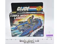 Cobra Night Landing Vehicle 100% Complete W/Box GI Joe 1985 Action Figure
