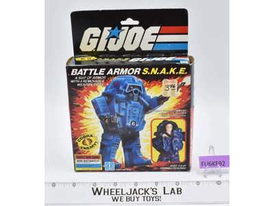 Battle Armor S.N.A.K.E. BLUE 100% Complete GI Joe 1983 Action War Hasbro