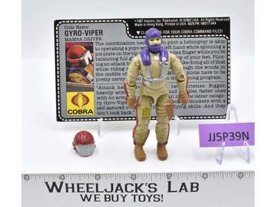 Gyro-Viper V1 100% Complete G.I. Joe 1987 Hasbro Vintage Action Figure