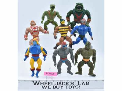 Lot of 8 He-Man Masters Of The Universe Vintage 1980's Mattel Action Figures