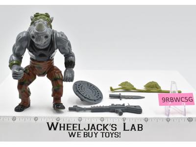 Rocksteady HARD HEAD 100% Complete Teenage Mutant Ninja Turtles 1988 Playmates