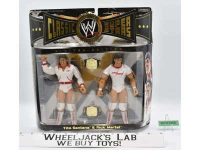 Tito Santana &amp; Rick Martel Strike Force Classic Super Stars NEW 2007 WWF Jakks