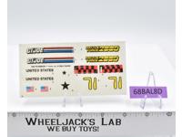 Pulverizer NEW UNUSED Decal Sticker Sheet G.I. Joe 1989 Hasbro Vintage