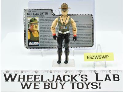 Sgt. Slaughter V1 1986 GI Joe ARAH Vintage Hasbro Action Figure