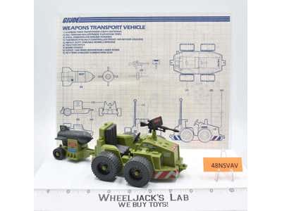 Weapons Transport 1985 GI Joe Hasbro Vintage Action Figure Vehicle