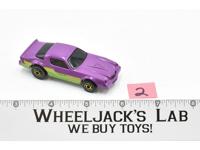 Purple Camaro Z-28 #2 Blackwall Hot Wheels Mattel 1982 Vintage