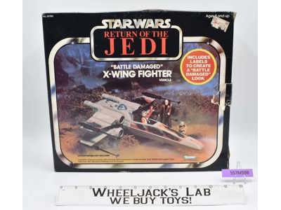 Battle Damaged X-Wing Complete W/Box &amp; INSERT Star Wars 1977 Kenner Vehicle