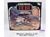 Battle Damaged X-Wing Complete W/Box &amp; INSERT Star Wars 1977 Kenner Vehicle
