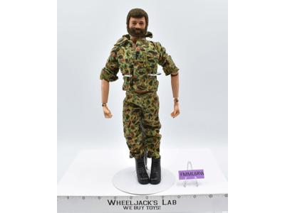 Action Man Flocked Brown Hair &amp; Beard GI Joe 1964 Hasbro 12" Action Figure