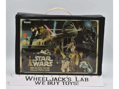Star Wars Vinyl Mini-Action Figure Case W/2 Trays 1977 Kenner Vintage