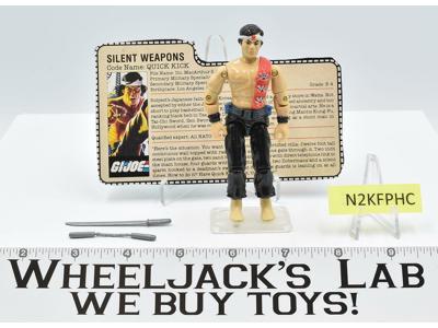 Quick Kick V1 100% Complete GI Joe Vintage Hasbro 1985 Action Figure