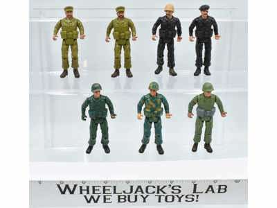 Lot of 7 DC Comics Remco 1980's The Bad Guys 4" Action Figures
