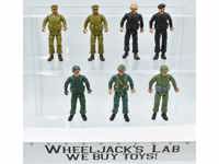 Lot of 7 DC Comics Remco 1980's The Bad Guys 4" Action Figures