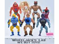 Lot of 7 He-Man Masters Of The Universe Vintage 1980's Mattel Action Figures
