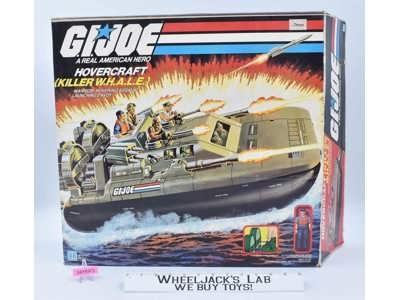 Hovercraft Killer W.H.A.L.E. Complete W/ Box &amp; Driver GI Joe 1984 Hasbro Whale