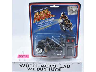 Black Hawk 3 Function Motorcycle Remote Controlled 1984 Soma NEW MOSC