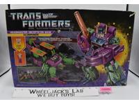 Scorponok 100% w/Box NR MINT FIG UNUSED STICKERS 1987 Vintage G1 Transformers
