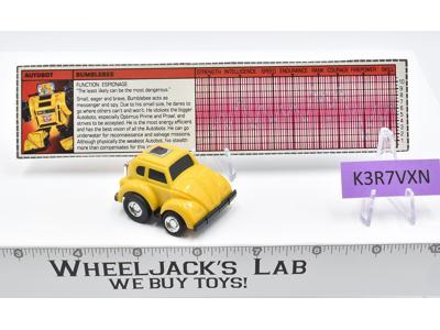 Bumblebee Yellow 100% Complete Vintage 1984 G1 Transformers Action Figure