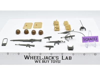 Lot Battle Gear Accessory 1 Pack 7 Set Complete 1984 Weapons G.I. Joe Vintage