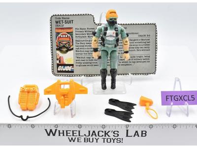 Wet-Suit V1 100% Complete G.I. Joe 1986 Hasbro Vintage Action Figure
