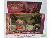Shadow and Chariot Golden Girl 1984 Galoob Vintage Action Figure NEW MISB SEALED