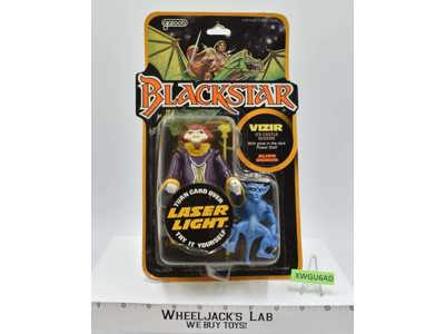 Vizir Laser Light Blackstar 1983 Galoob Vintage Action Figure NEW MOSC SEALED