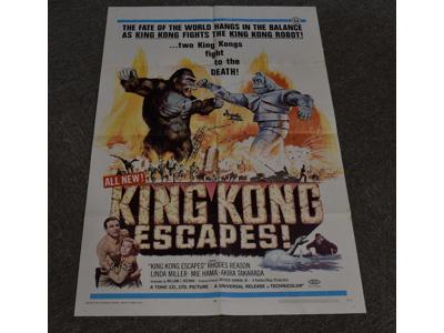 King Kong Escapes 1967 Sci-fi/Horror Movie Promo Poster 27x41