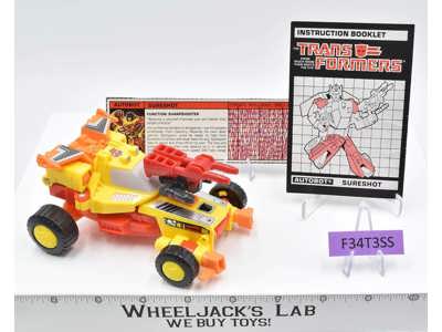 Sureshot Targetmaster 100% Complete NEAR MINT 1987 Vintage G1 Transformers