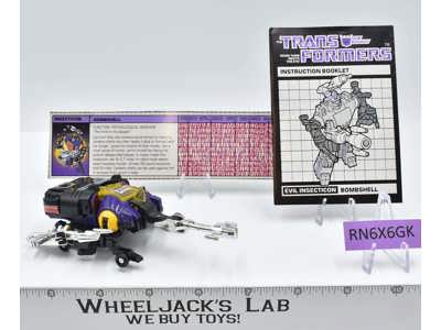 Bombshell 100% Complete 1985 G1 Transformers Rhinoceros Beetle Action Figure