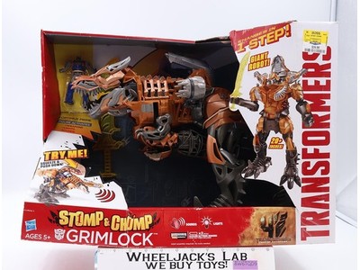 Stomp & Chomp Grimlock W/ Optimus Prime Transformers AOE 2013 Hasbro NEW SEALED