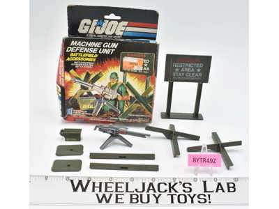 Machine Gun Defense Unit 100% Complete W/Box GI Joe 1984 Hasbro Vintage