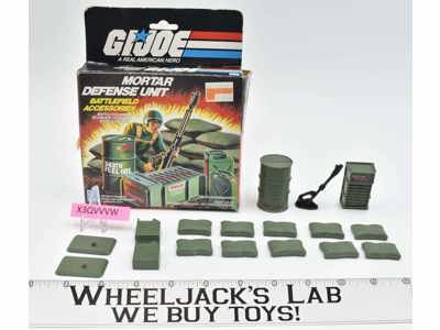 Mortar Defense Unit 100% Complete W/Box GI Joe 1983 Action War Hasbro Vintage