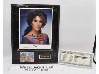 Counselor Deanna Troi Star Trek Marina Sirtis AUTOGRAPHED Plaque