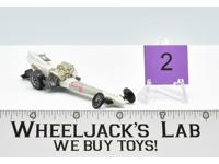 Fuel Dragster #2 white 1970 Hot Wheels Mattel Vintage