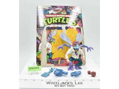 Baxter Stockman W/Cardback 100% Complete TMNT 1988 Playmates Vintage Figure