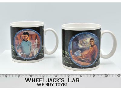Dr. McCoy Scotty Star Trek Coffee Mugs Set of 2 1983 Hamilton Collection