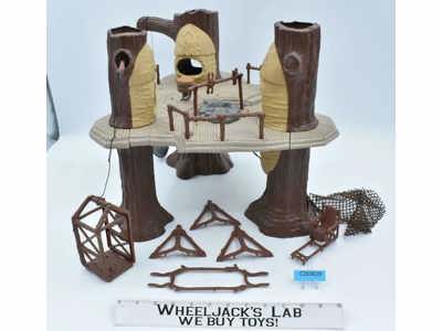Endor Ewok Village Action Playset 100% Complete ROTJ Star Wars 1983 Vintage